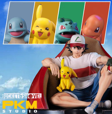 * In Stock * PKM Studio Pokémon Adult Ash Ketchum 1/6 Resin Statue