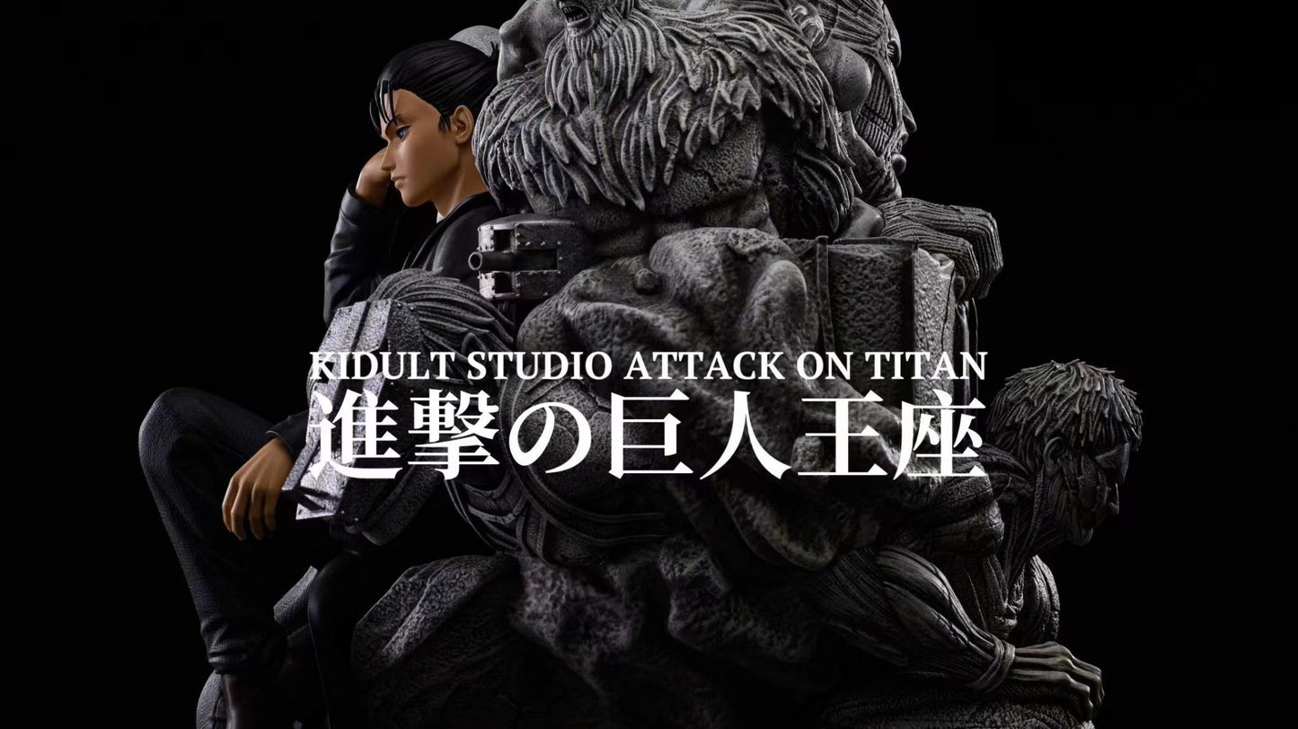* In Stock* Kidult Studio Attack on titan Eren Yeager Titan Throne Resin Statue