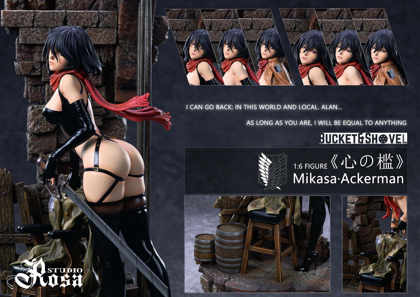 * In Stock* Rosa Studio Mikasa·Ackerman Resin Statue