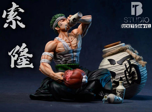 * In-stock * BT Studio One Piece drinking Roronoa Zoro Resin Statue